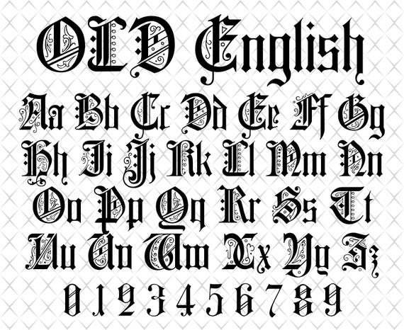 what font is old english